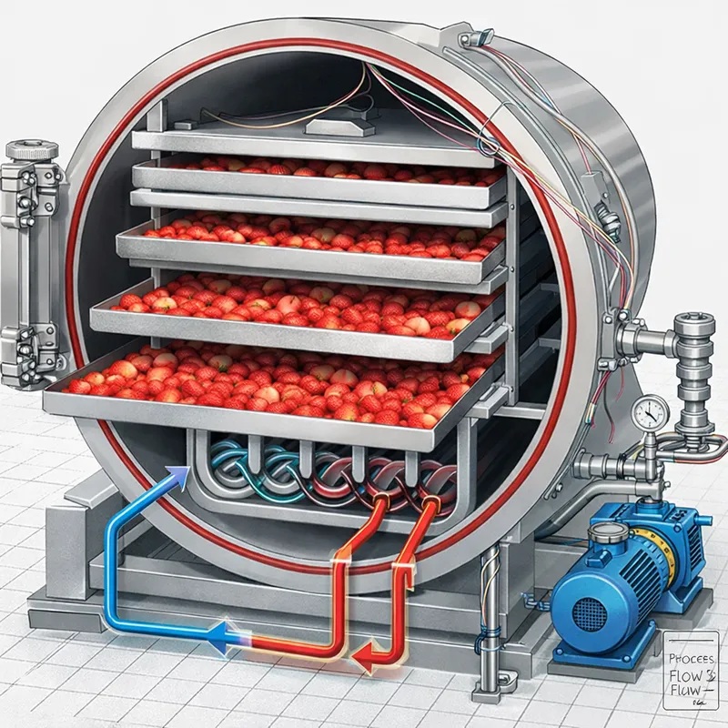 Промышленная вакуумно-импульсная сушилка ВИС — оборудование для бережной сушки продуктов с сохранением витаминов